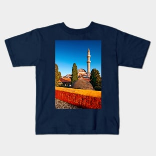 Suleymaniye mosque - Rhodes island Kids T-Shirt